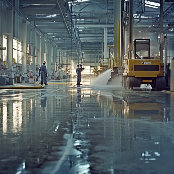 Limpieza de Maquinaria Limpieza de planta de fabricación industrial