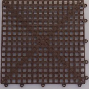 Chocolate brown anti-slip tiles